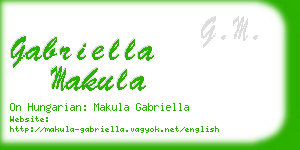 gabriella makula business card
